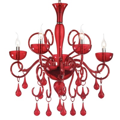 Candelabru Lilly sp5 ROSSO