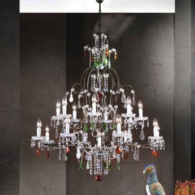 Candelabru cristal cu 17 brate Verona antik-gold