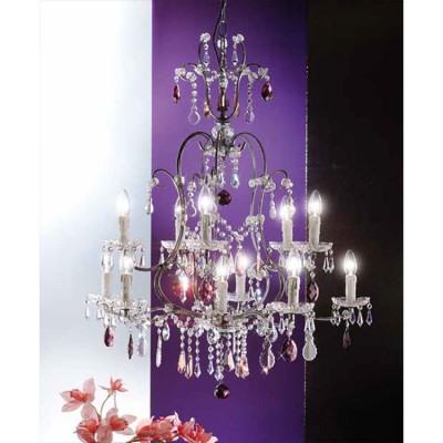 Candelabru cristal cu 11 brate Verona antik-silber