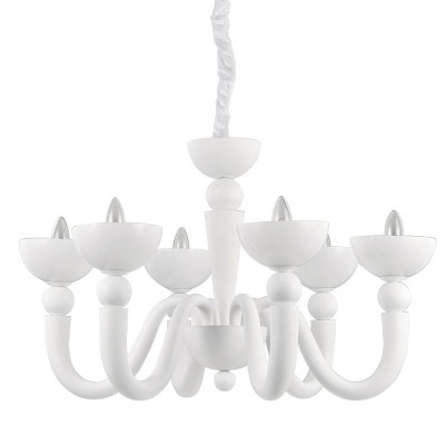 Candelabru cu 6 brate BON BON SP6 BIANCO