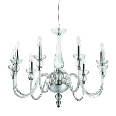 Candelabru cu 9 brate DOGE SP9 TRASPARENTE