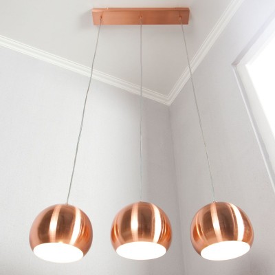 LUSTRA CU 3 PENDULE Copper Ball
