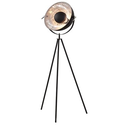 LAMPADAR DESIGN RETRO Studio negru/ argintiu
