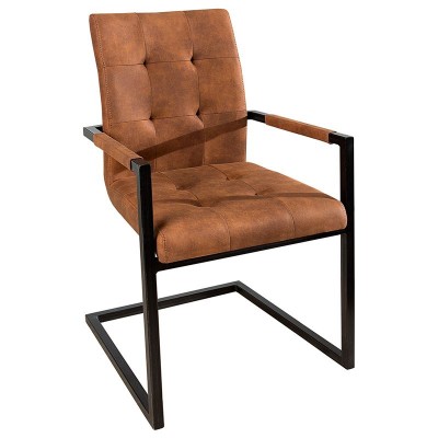 Set de 2 scaune Oxford coniac