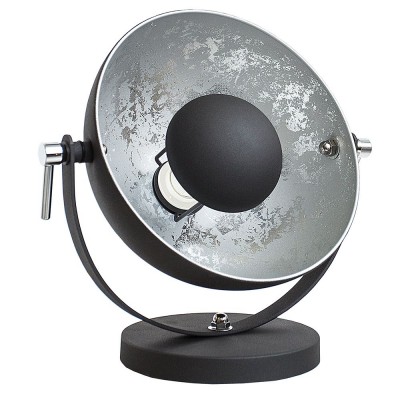 Lampa design retro Studio negru/ argintiu