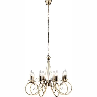 Candelabru 8 brate alama antica TRUNCATUS 