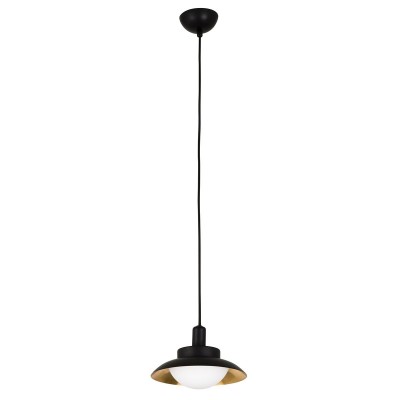 Pendul modern SIDE negru/cupru