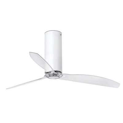 Ventilator cu telecomanda Tube alb mat / transparent