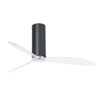 Ventilator cu telecomanda Tube negru lucios / transparent