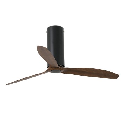 Ventilator cu telecomanda Tube negru mat / maro