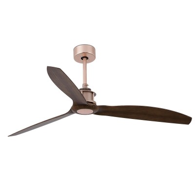 Ventilator cu telecomanda JUST cupru/ nuc