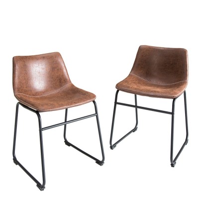 Set de 2 scaune Django maro vintage