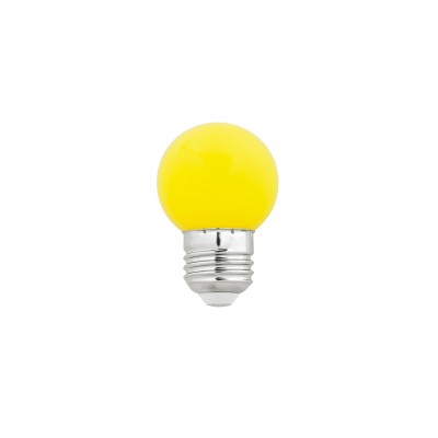 Bec LED E27 G45 galben 1W 