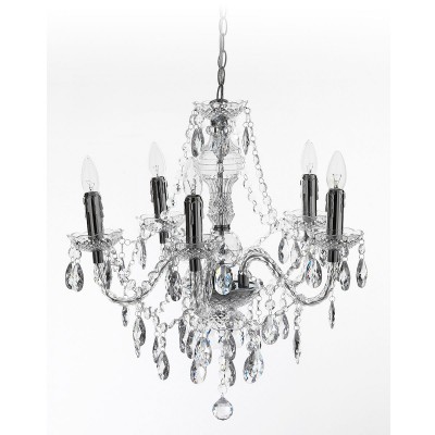 Candelabru cu 5 brate JEWEL transparent