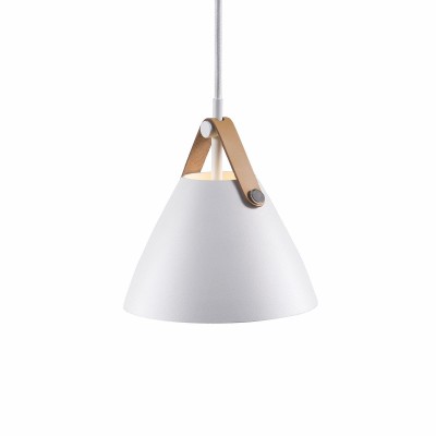 Pendul design nordic STRAP 16 alb