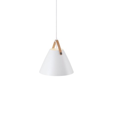 Pendul design nordic STRAP 27 alb