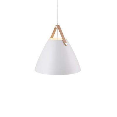 Pendul design nordic STRAP 36 alb
