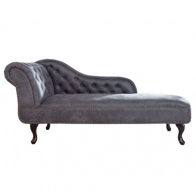 Pat de zi/ Canapea relax clasica stil englezesc Chesterfield gri antic