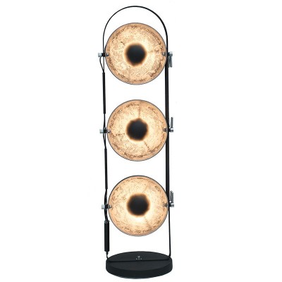 Lampadar design retro Studio negru/ argintiu