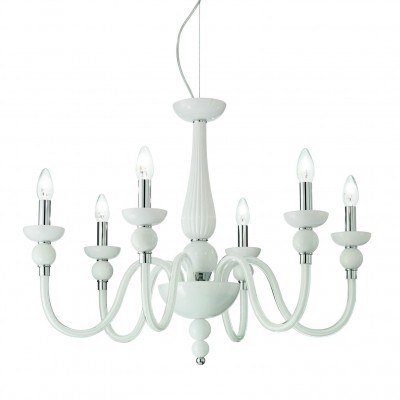 Candelabru cu 6 brate DOGE SP6 BIANCO