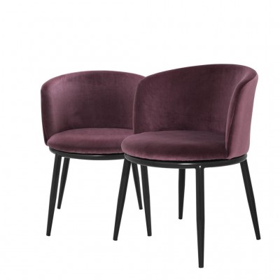 Set de 2 scaune LUX Filmore violet