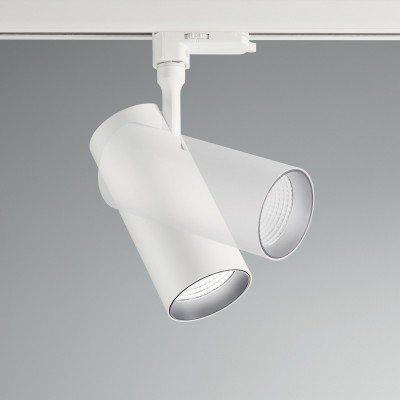 Spot LED pe sina directionabil SMILE mini 15W 3000K CRI80 36° alb