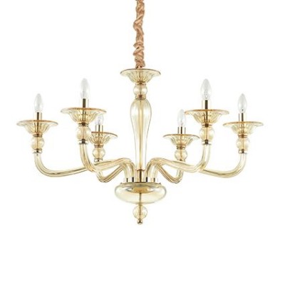 Candelabru design elegant DANIELI SP6 ambra