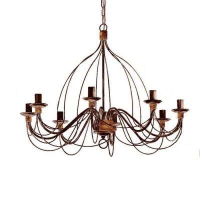 Candelabru design rustic CORTE SP8 RUGGINE