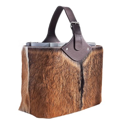 Suport pentru reviste din piele naturala Hide