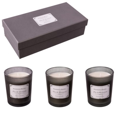 Set de 3 lumanari parfumate, IVY & EVERGREEN