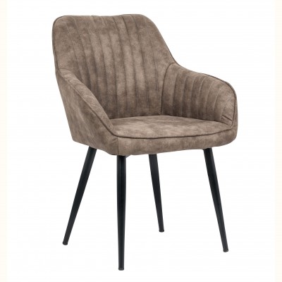 Set de 2 scaune elegante, cu brate, Turin taupe