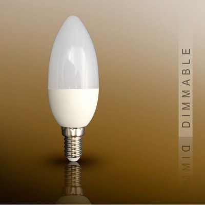 Bec LED Candel E14, dimable 7W 3000K