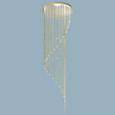 Lustra casa scarii, cristal Swarovski Spectra, Spiral 440cm