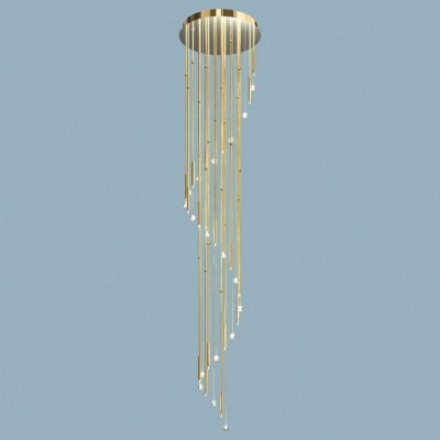 Lustra casa scarii, cristal Swarovski Spectra, Spiral 340cm