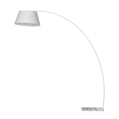 Lampadar de tip arc design modern Olav alb