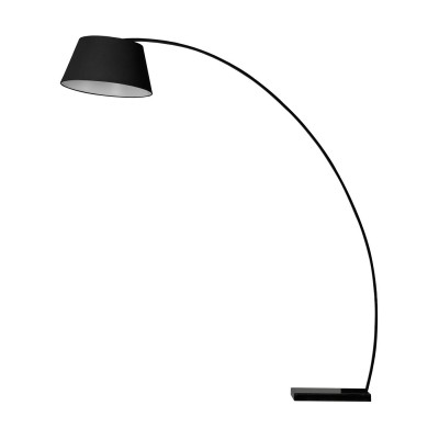 Lampadar de tip arc design modern Olav negru