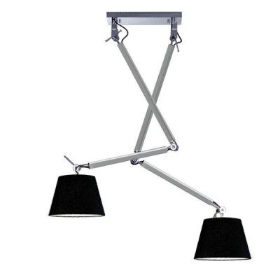 Lustra directionabila design modern ZYTA 2 S ALU negru