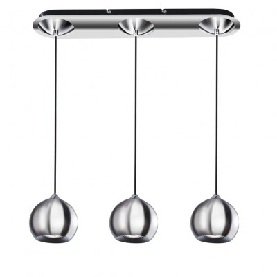 Lustra cu pendule design modern Gulia 3 Chrome