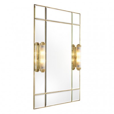 Oglinda design LUX finisaj alama, Beaumont cu iluminat, 90x140cm