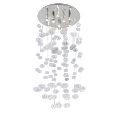 Lustra XL moderna design deosebit Ø60cm Luvia clar