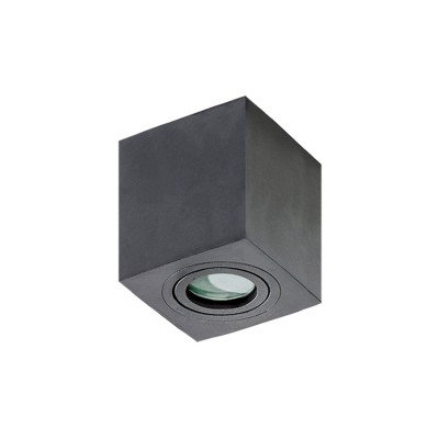 Spot aplicat pentru baie IP44 Brant 1 square negru