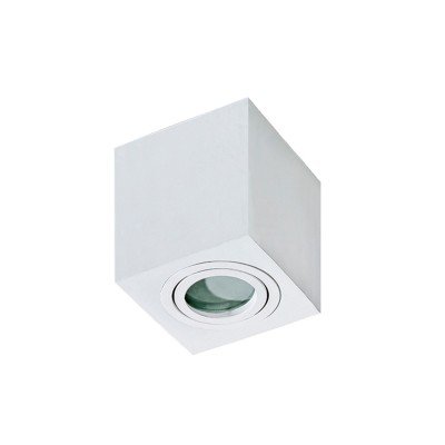 Spot aplicat pentru baie IP44 Brant 1 square alb