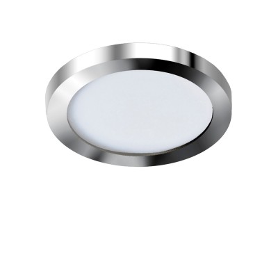 Spot LED pentru baie incastrat IP44 Slim 9 round 3000K crom