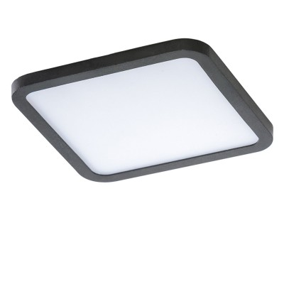 Spot LED pentru baie incastrat IP44 Slim 15 square 3000K negru