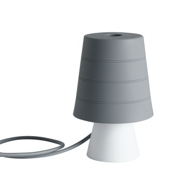 Veioza / Lampa de masa camera copii Drum gri