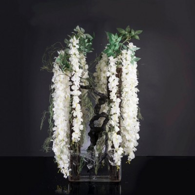 Aranjament floral mare ETERNITY BLACK WISTERIA, H-120cm