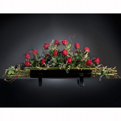 Aranjament floral elegant, design LUX GONDOLA ROSE