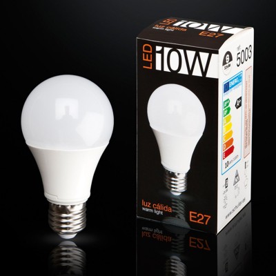 Bec LED E27 10W 3000K lumina calda Globe opal