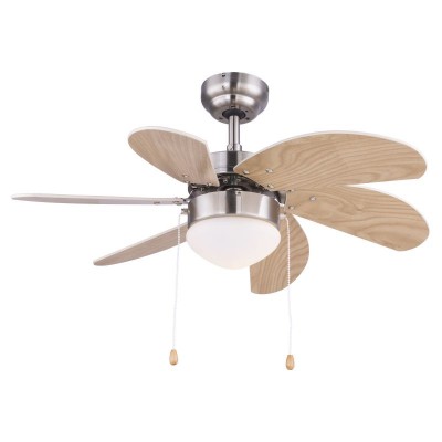 Lustra cu Ventilator RIVALDO fag/beige