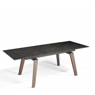 Masa dining extensibila design modern Walnut, 180-230x90cm